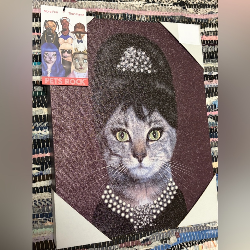 Audrey Hepburn Breakfast at Tiffany’s Poster Wall Art Print Pets Rock Takkoda